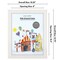 Americanflat 8.5x11 Front Loading Kids Art Frame - Kids Artwork Frame - Elastic Strap to Secure Artwork - Shatter Resistant Glass - Hanging Hardware - Includes Easel